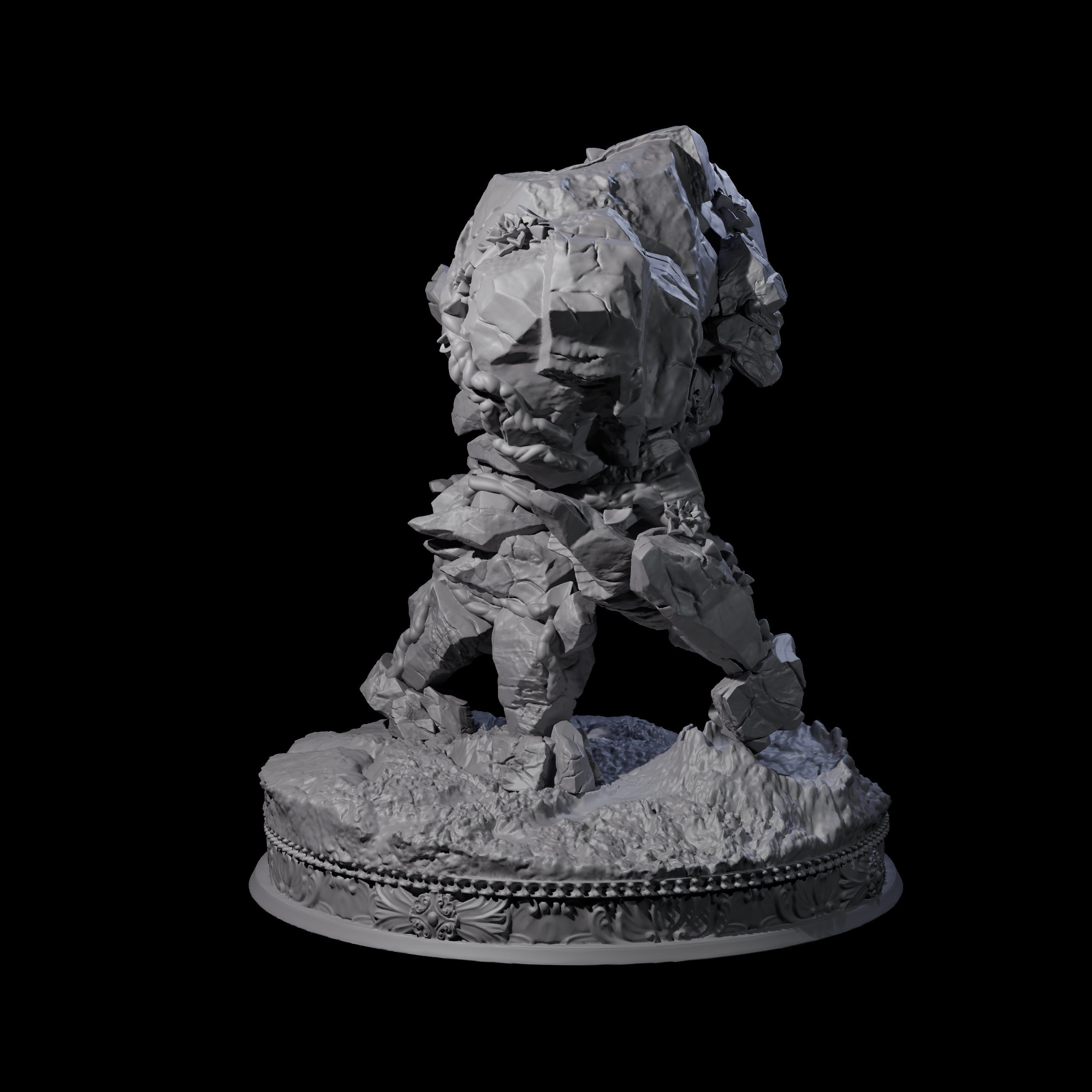 Forest Stone Golem Miniature for Dungeons and Dragons, Pathfinder or other TTRPGs