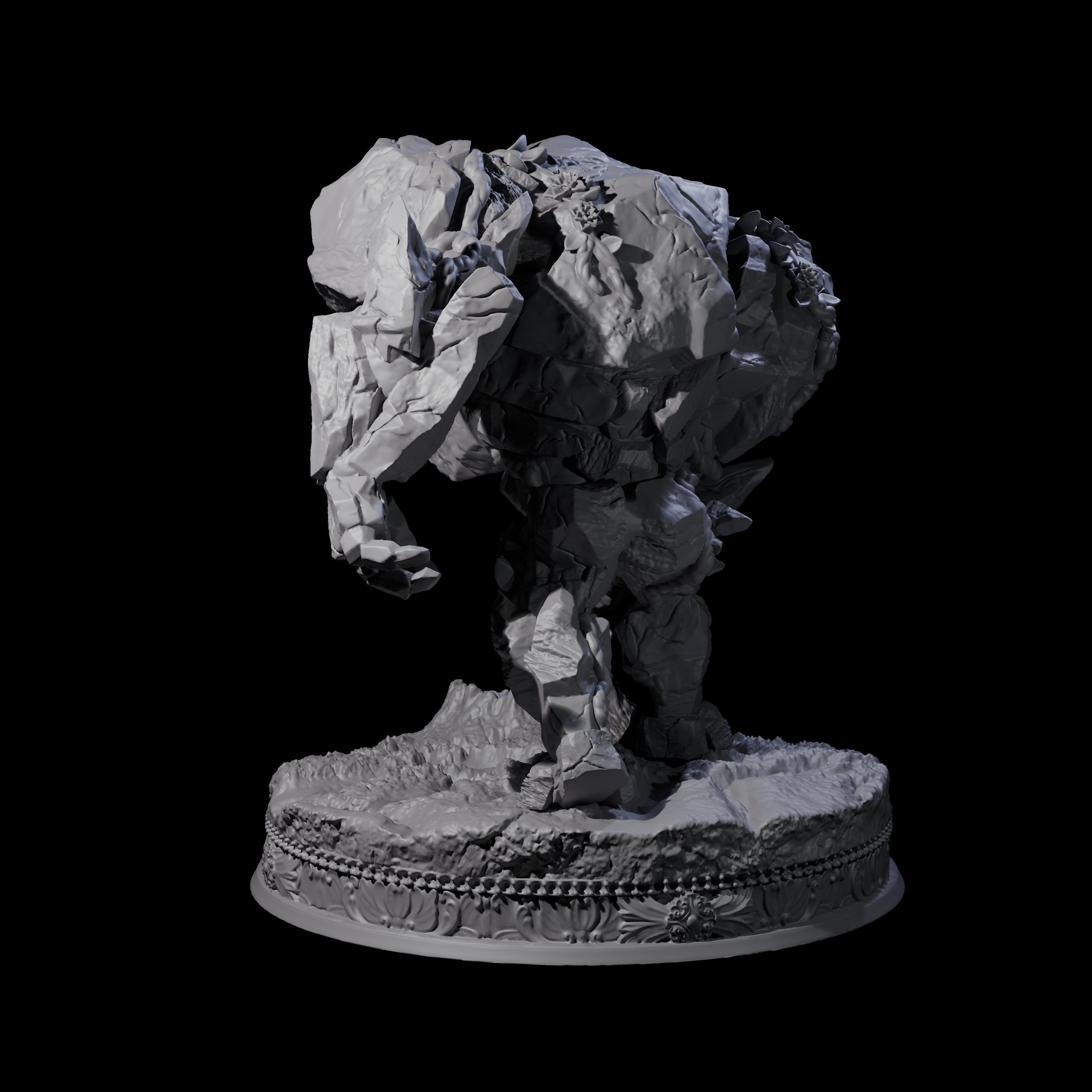 Forest Stone Golem Miniature for Dungeons and Dragons, Pathfinder or other TTRPGs