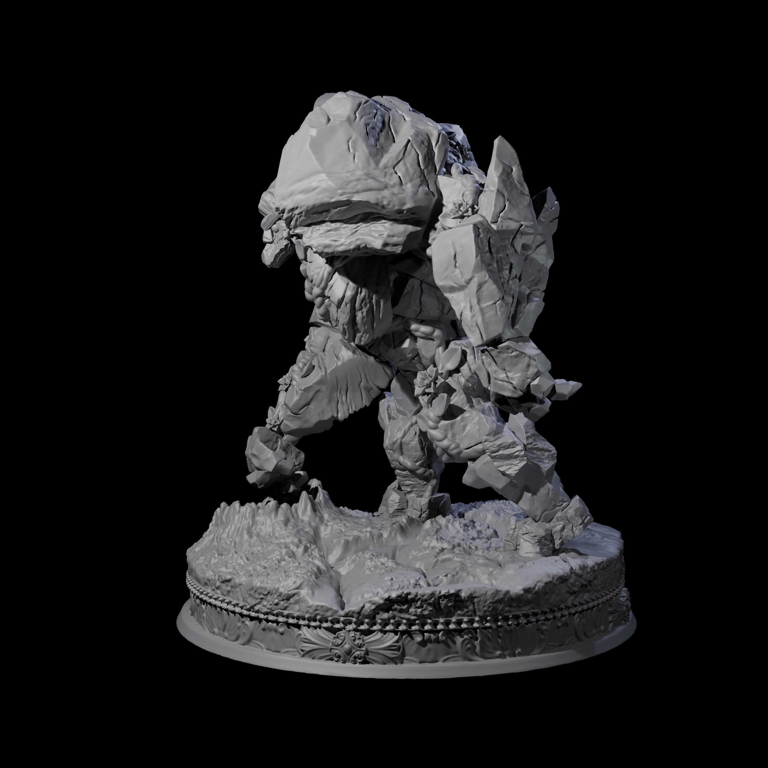 Forest Stone Golem Miniature for Dungeons and Dragons, Pathfinder or other TTRPGs