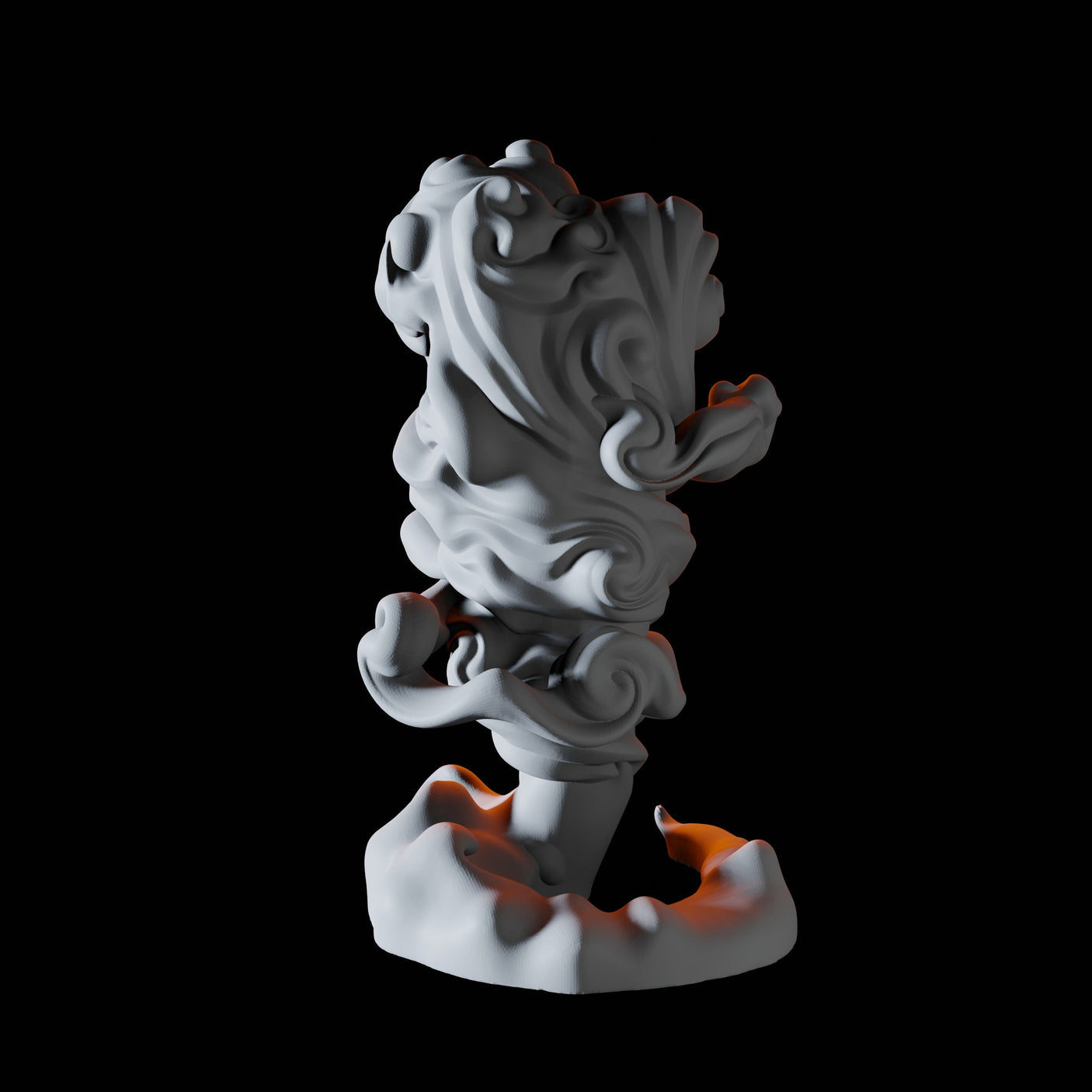 Forming Air Elemental A Miniature for Dungeons and Dragons, Pathfinder or other TTRPGs