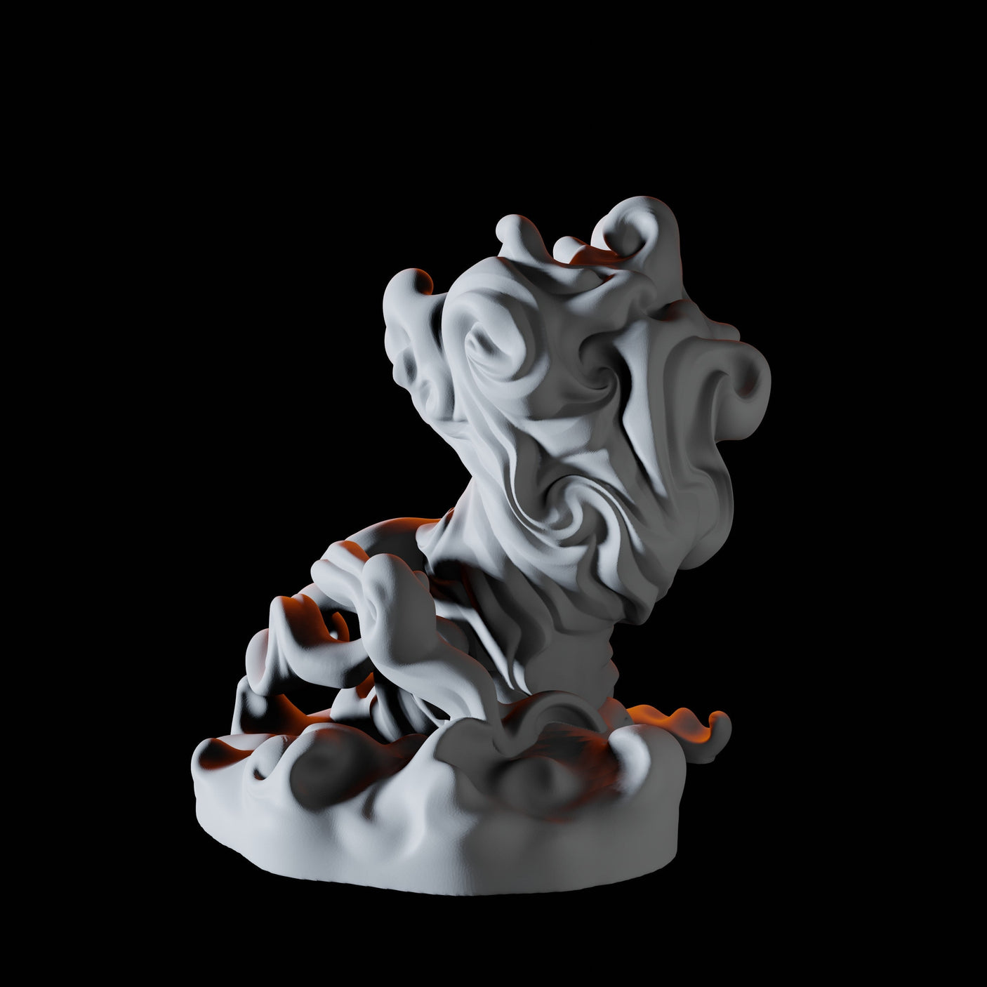 Forming Air Elemental B Miniature for Dungeons and Dragons, Pathfinder or other TTRPGs