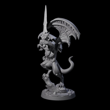 Forward Fighting Imp Champion Miniature for Dungeons and Dragons, Pathfinder or other TTRPGs