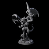 Forward Fighting Imp Champion Miniature for Dungeons and Dragons, Pathfinder or other TTRPGs