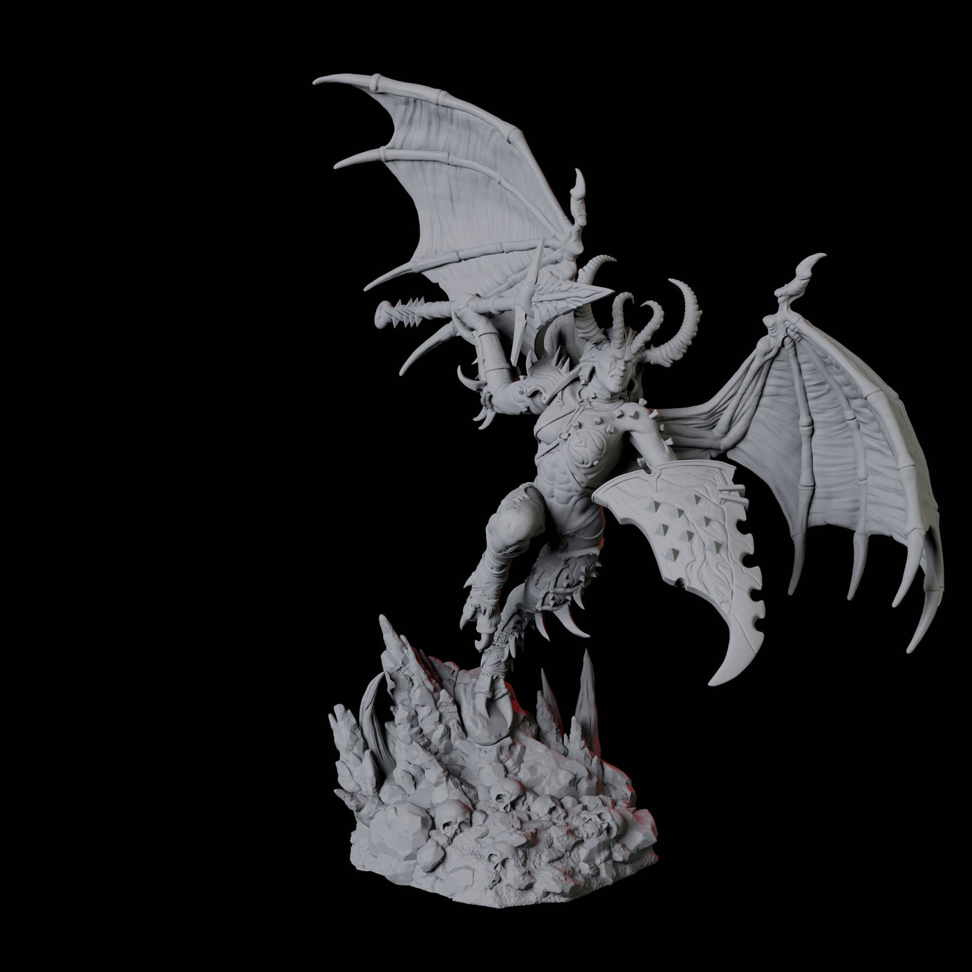 Four Advancing Erinys Miniature for Dungeons and Dragons, Pathfinder or other TTRPGs