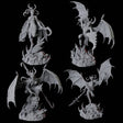 Four Advancing Erinys Miniature for Dungeons and Dragons, Pathfinder or other TTRPGs
