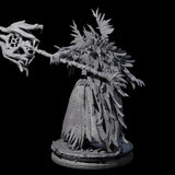Four Ancient Dark Elf Druids of the Underdark Miniature for Dungeons and Dragons, Pathfinder or other TTRPGs
