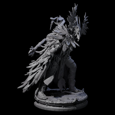 Four Ancient Dark Elf Druids of the Underdark Miniature for Dungeons and Dragons, Pathfinder or other TTRPGs