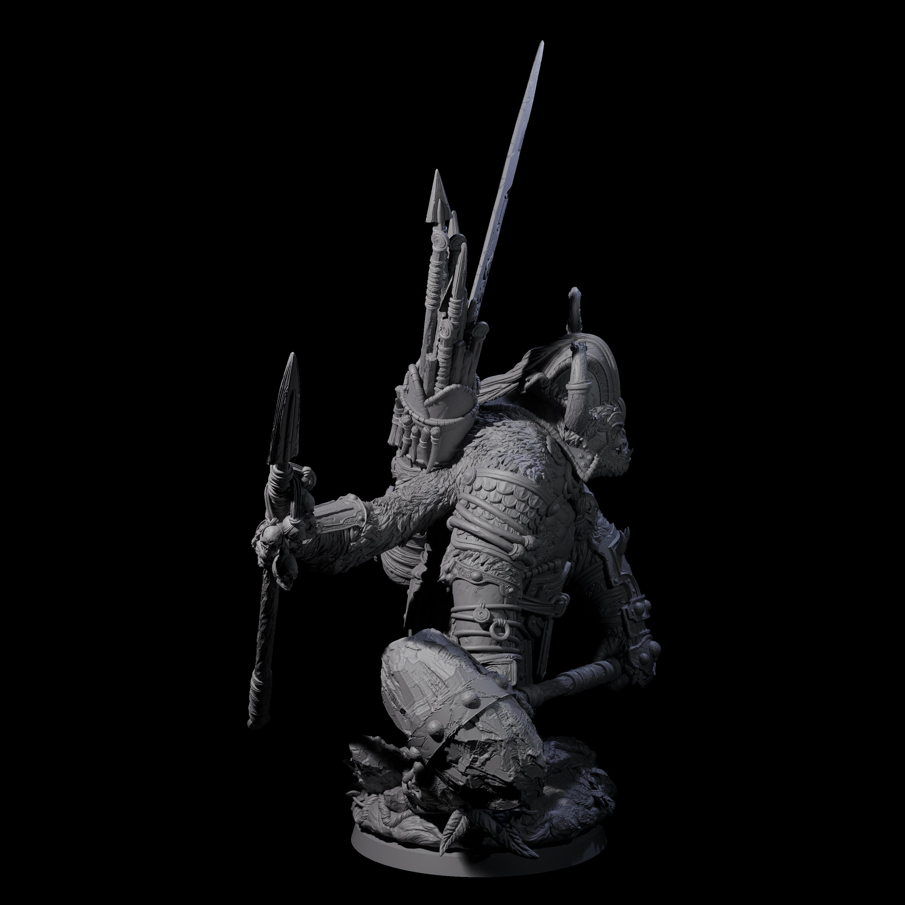 Four Armed Giant Ape Miniature for Dungeons and Dragons, Pathfinder or other TTRPGs