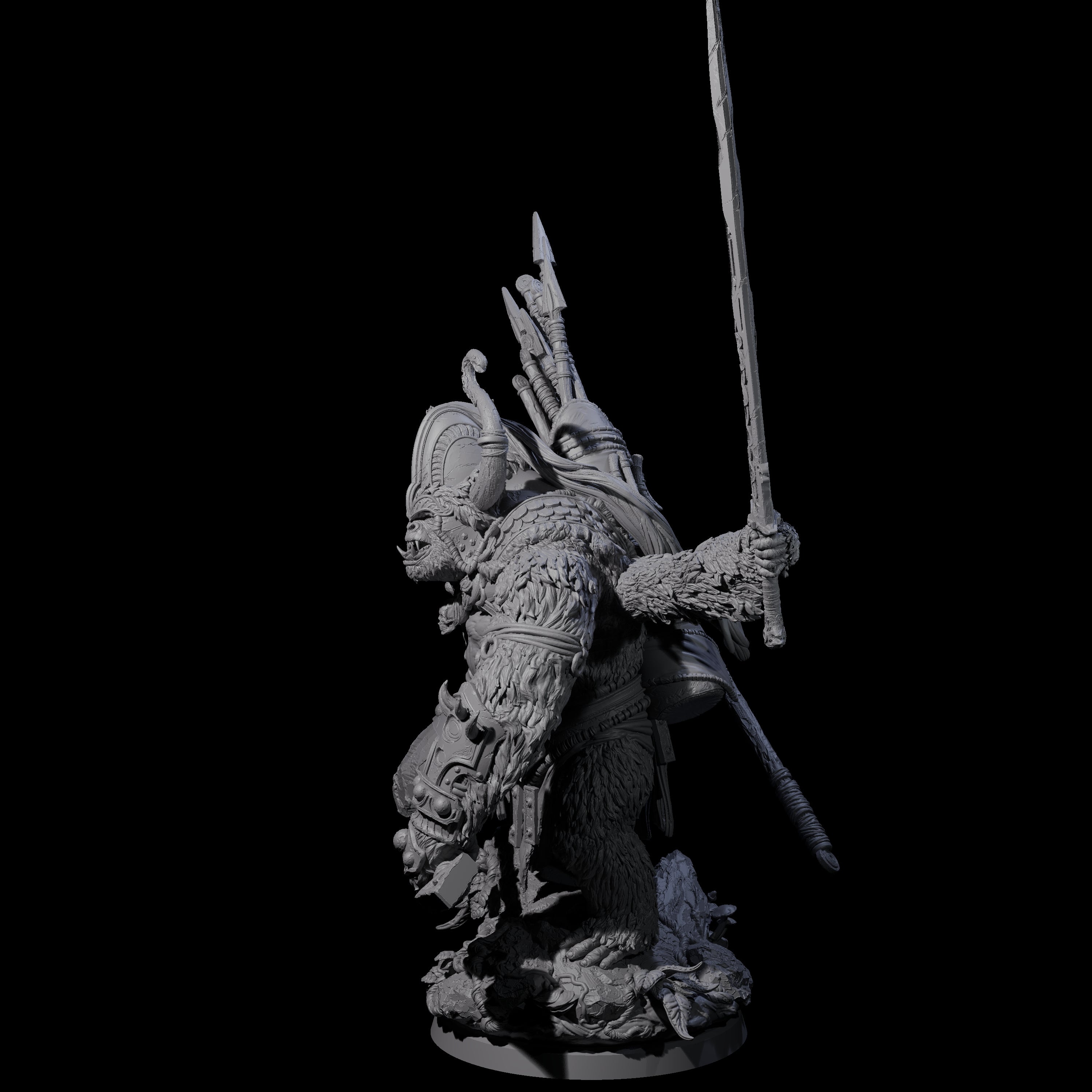 Four Armed Giant Ape Miniature for Dungeons and Dragons, Pathfinder or other TTRPGs