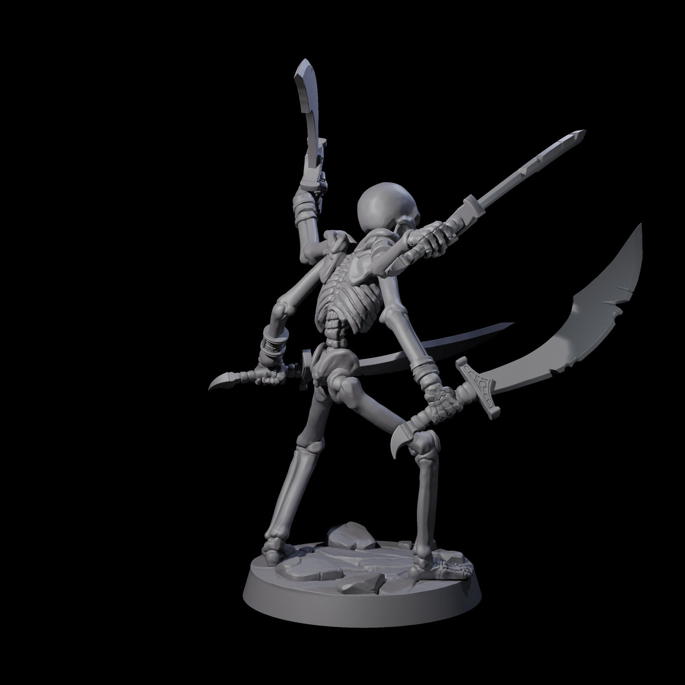 Four Armed Tomb Guardian Miniature for Dungeons and Dragons, Pathfinder or other TTRPGs