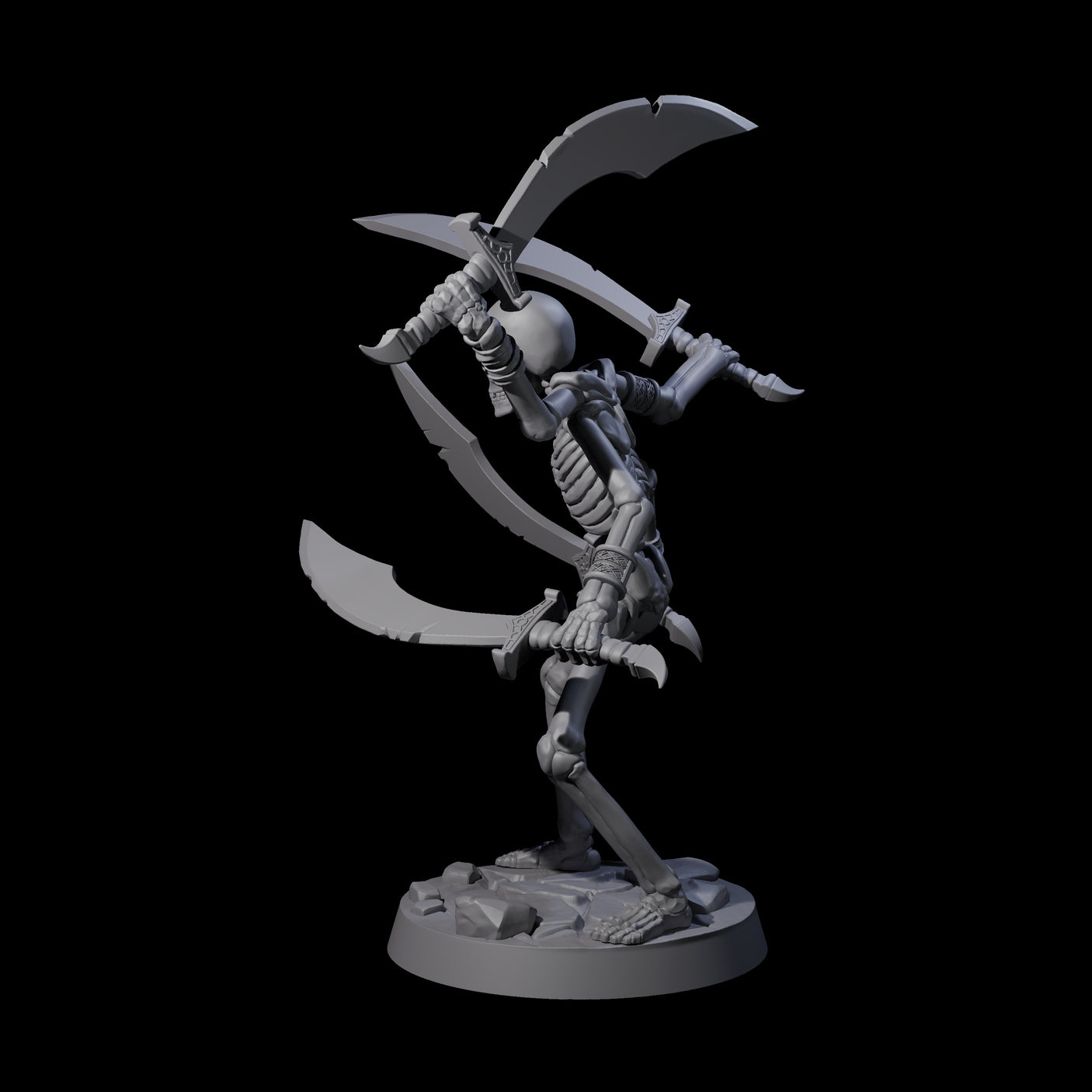 Four Armed Tomb Guardian Miniature for Dungeons and Dragons, Pathfinder or other TTRPGs
