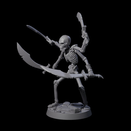Four Armed Tomb Guardian Miniature for Dungeons and Dragons, Pathfinder or other TTRPGs