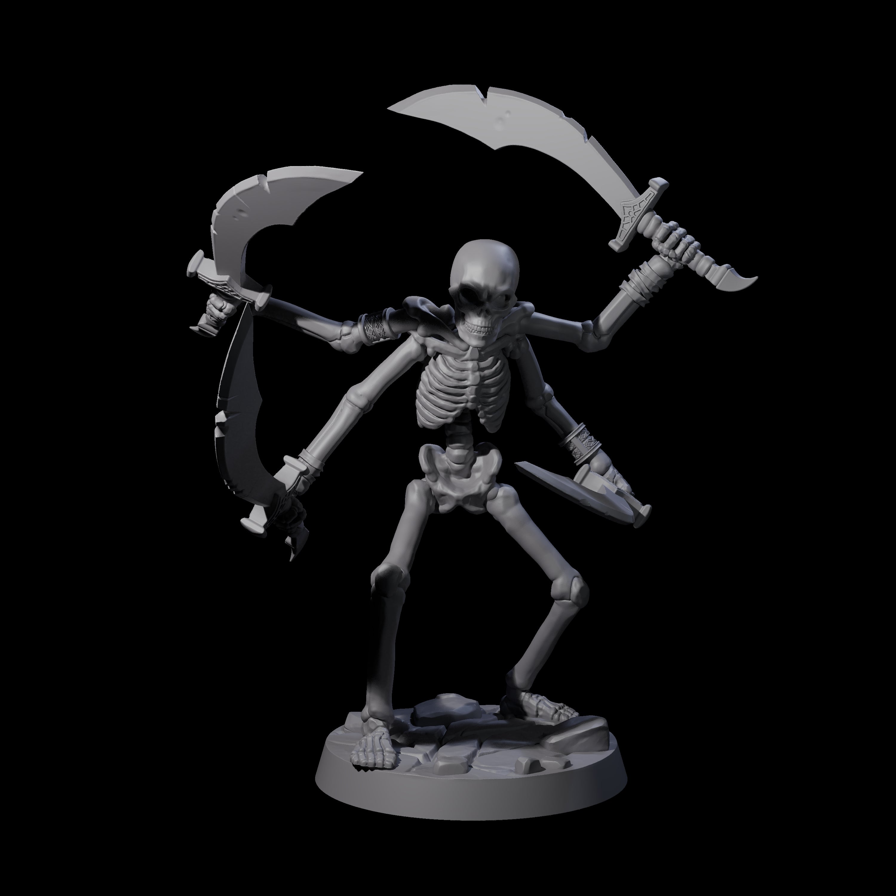 Four Armed Tomb Guardian Miniature for Dungeons and Dragons, Pathfinder or other TTRPGs