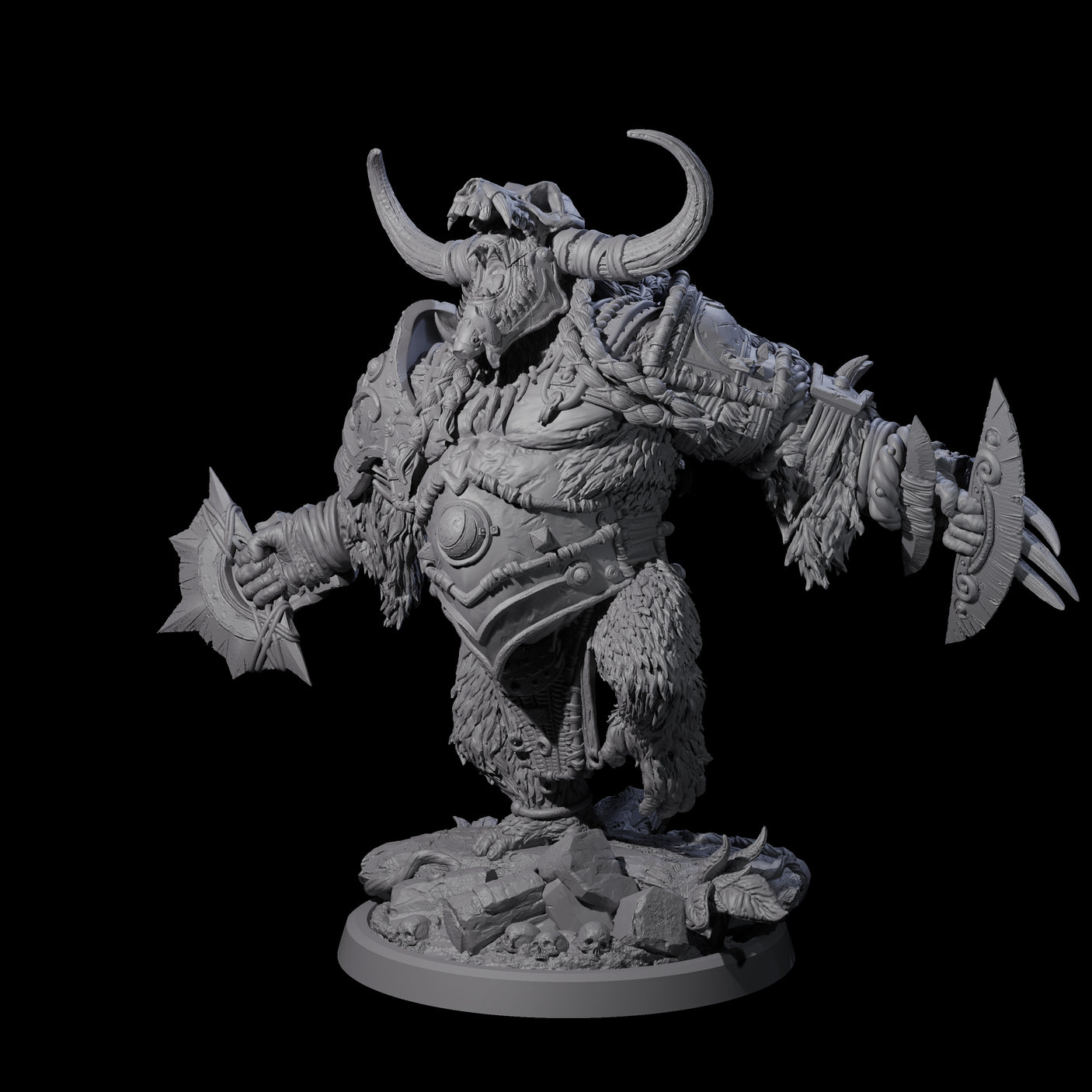 Four Armoured Giant Orangutans Miniature for Dungeons and Dragons, Pathfinder or other TTRPGs