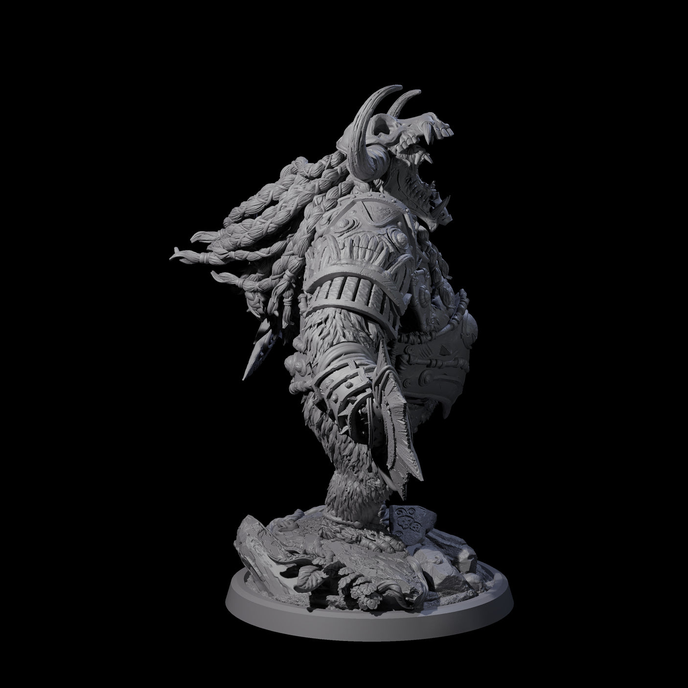 Four Armoured Giant Orangutans Miniature for Dungeons and Dragons, Pathfinder or other TTRPGs