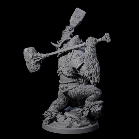 Four Armoured Giant Orangutans Miniature for Dungeons and Dragons, Pathfinder or other TTRPGs