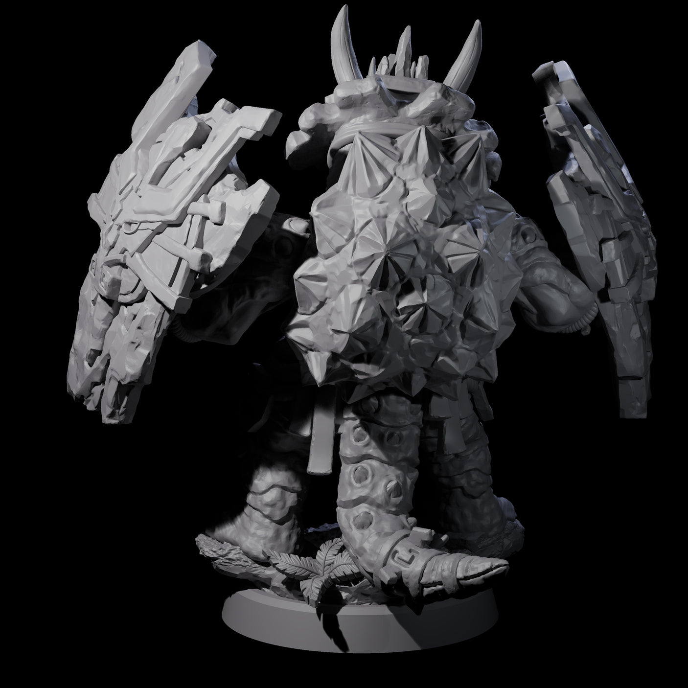 Four Armoured Triceratops Shield Fighters Miniature for Dungeons and Dragons, Pathfinder or other TTRPGs