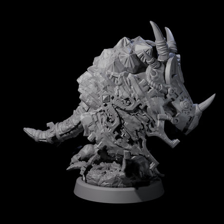 Four Armoured Triceratops Shield Fighters Miniature for Dungeons and Dragons, Pathfinder or other TTRPGs