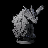 Four Armoured Triceratops Shield Fighters Miniature for Dungeons and Dragons, Pathfinder or other TTRPGs