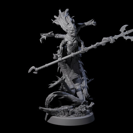 Four Attacking Deepsea Lamias Miniature for Dungeons and Dragons, Pathfinder or other TTRPGs