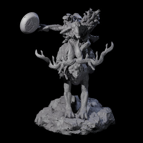 Four Attacking Goblin on Jackalopes Miniature for Dungeons and Dragons, Pathfinder or other TTRPGs