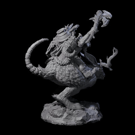Four Attacking Goblin on Jackalopes Miniature for Dungeons and Dragons, Pathfinder or other TTRPGs