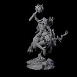 Four Attacking Goblin on Jackalopes Miniature for Dungeons and Dragons, Pathfinder or other TTRPGs