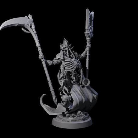 Four Attendant Ossuary Theurges Miniature for Dungeons and Dragons, Pathfinder or other TTRPGs