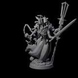 Four Attendant Ossuary Theurges Miniature for Dungeons and Dragons, Pathfinder or other TTRPGs
