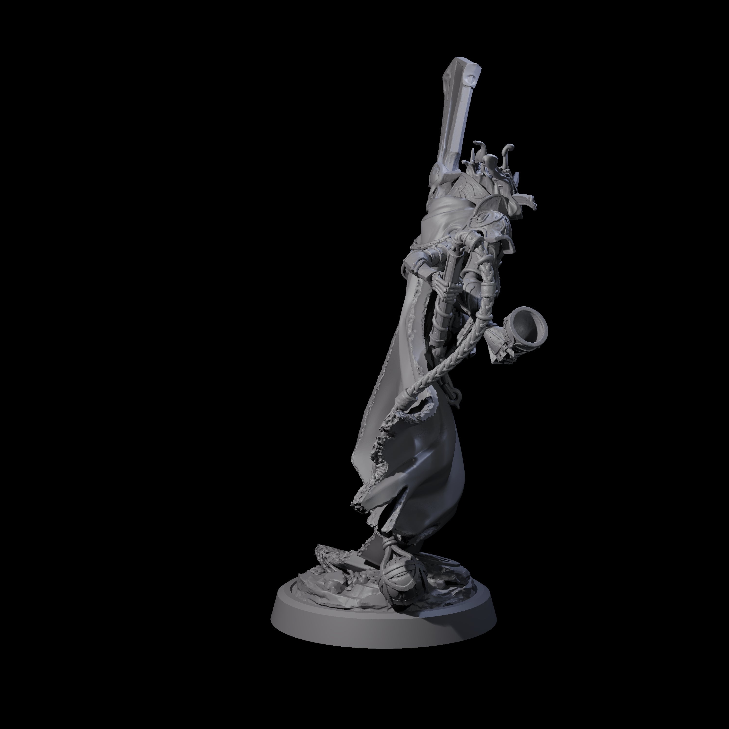 Four Attendant Ossuary Theurges Miniature for Dungeons and Dragons, Pathfinder or other TTRPGs