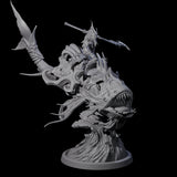 Four Balancing Myrmidons on Lanternfish Miniature for Dungeons and Dragons, Pathfinder or other TTRPGs
