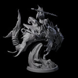 Four Balancing Myrmidons on Lanternfish Miniature for Dungeons and Dragons, Pathfinder or other TTRPGs