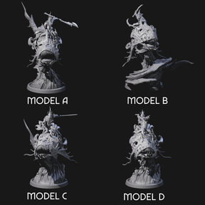 Four Balancing Myrmidons on Lanternfish Miniature for Dungeons and Dragons, Pathfinder or other TTRPGs