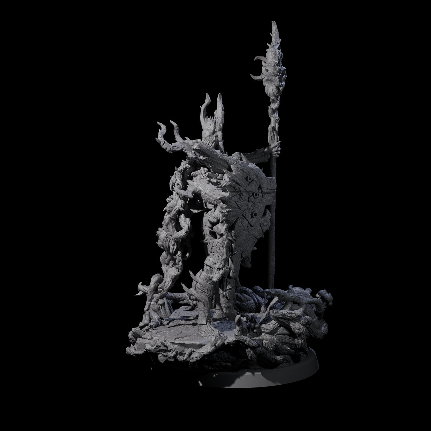 Four Barky Briar Knights Miniature for Dungeons and Dragons, Pathfinder or other TTRPGs