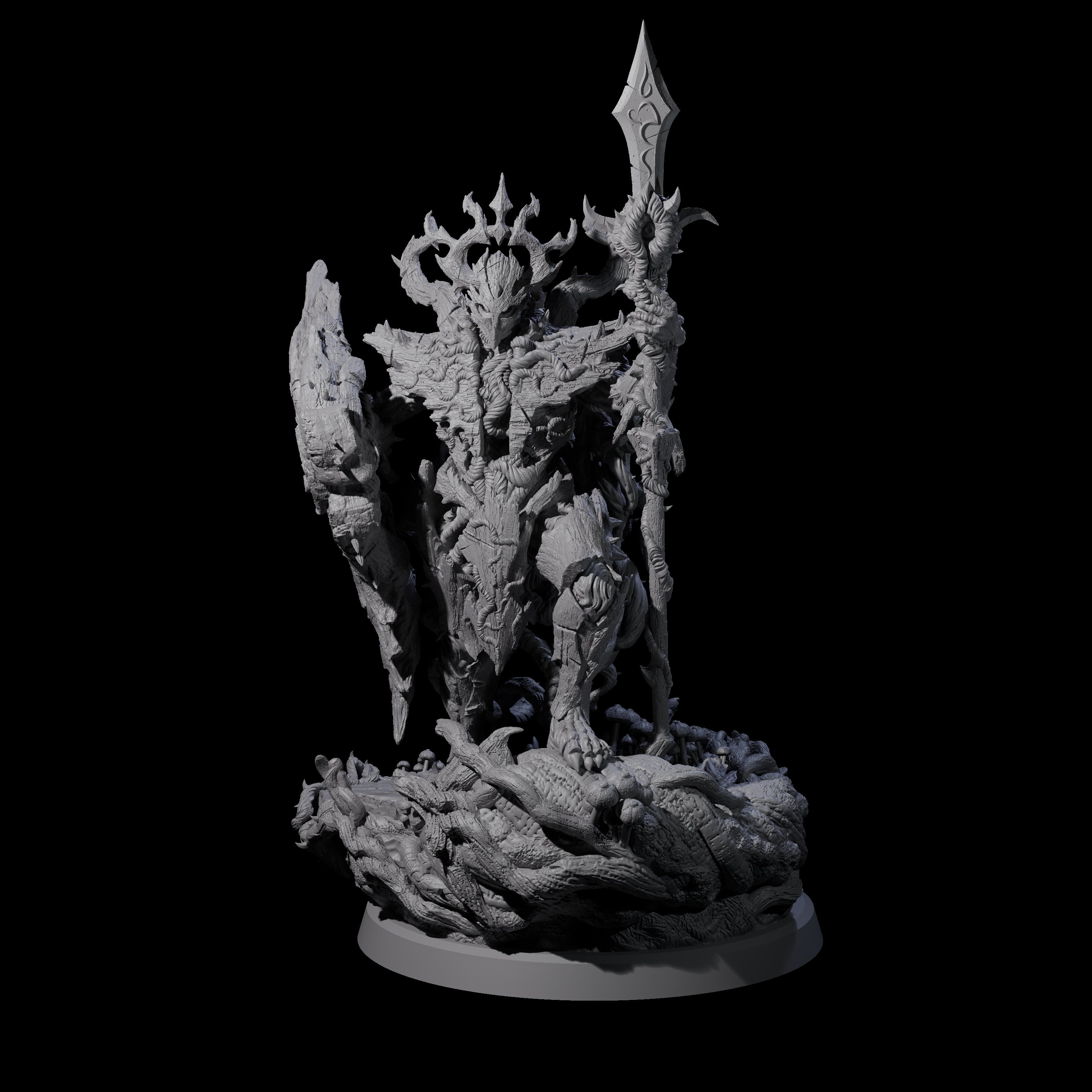 Four Barky Briar Knights Miniature for Dungeons and Dragons, Pathfinder or other TTRPGs