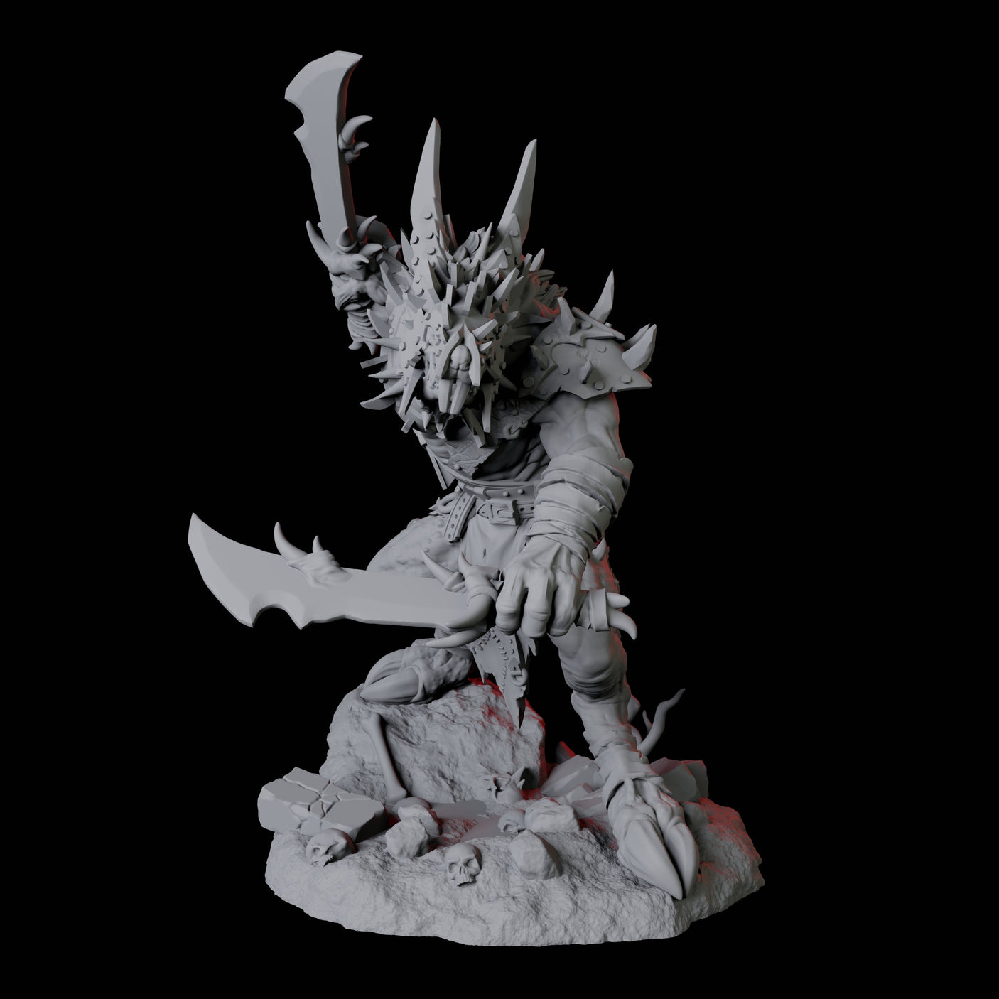 Four Blackfang Mutant Ratfolk Miniature for Dungeons and Dragons, Pathfinder or other TTRPGs