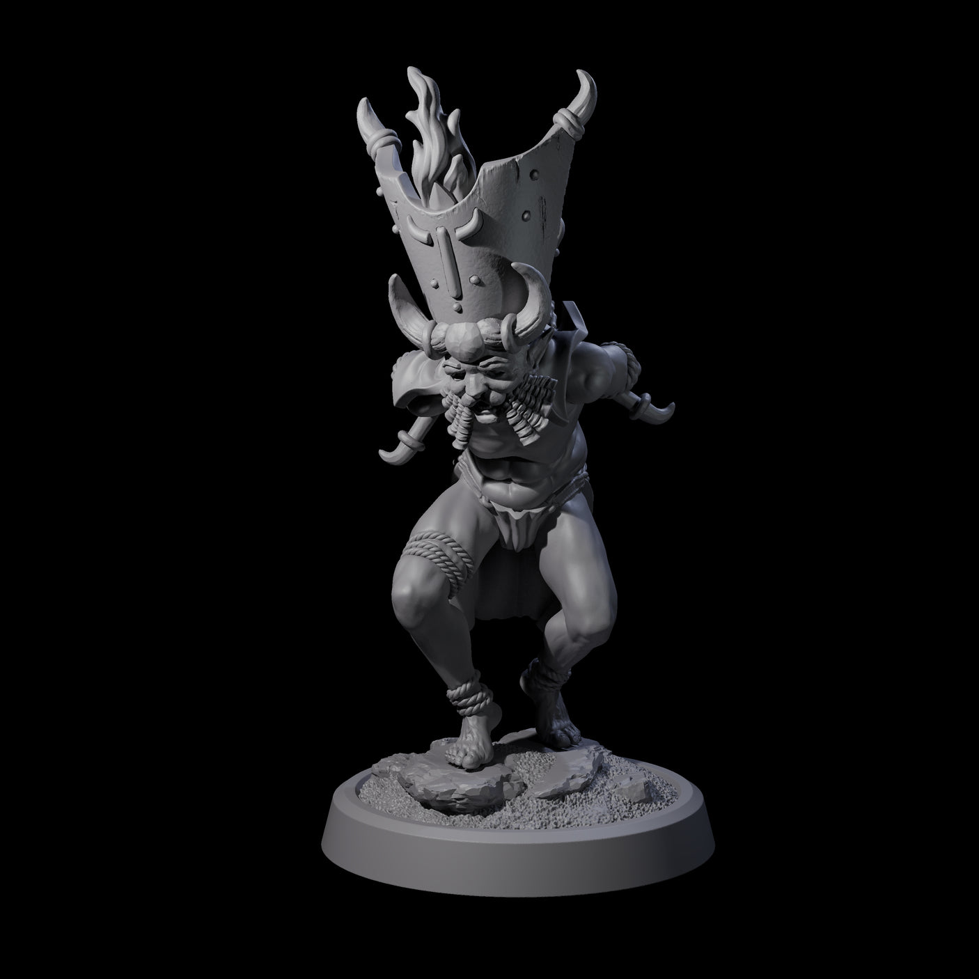 Four Blasphemous Human Cultists Miniature for Dungeons and Dragons, Pathfinder or other TTRPGs