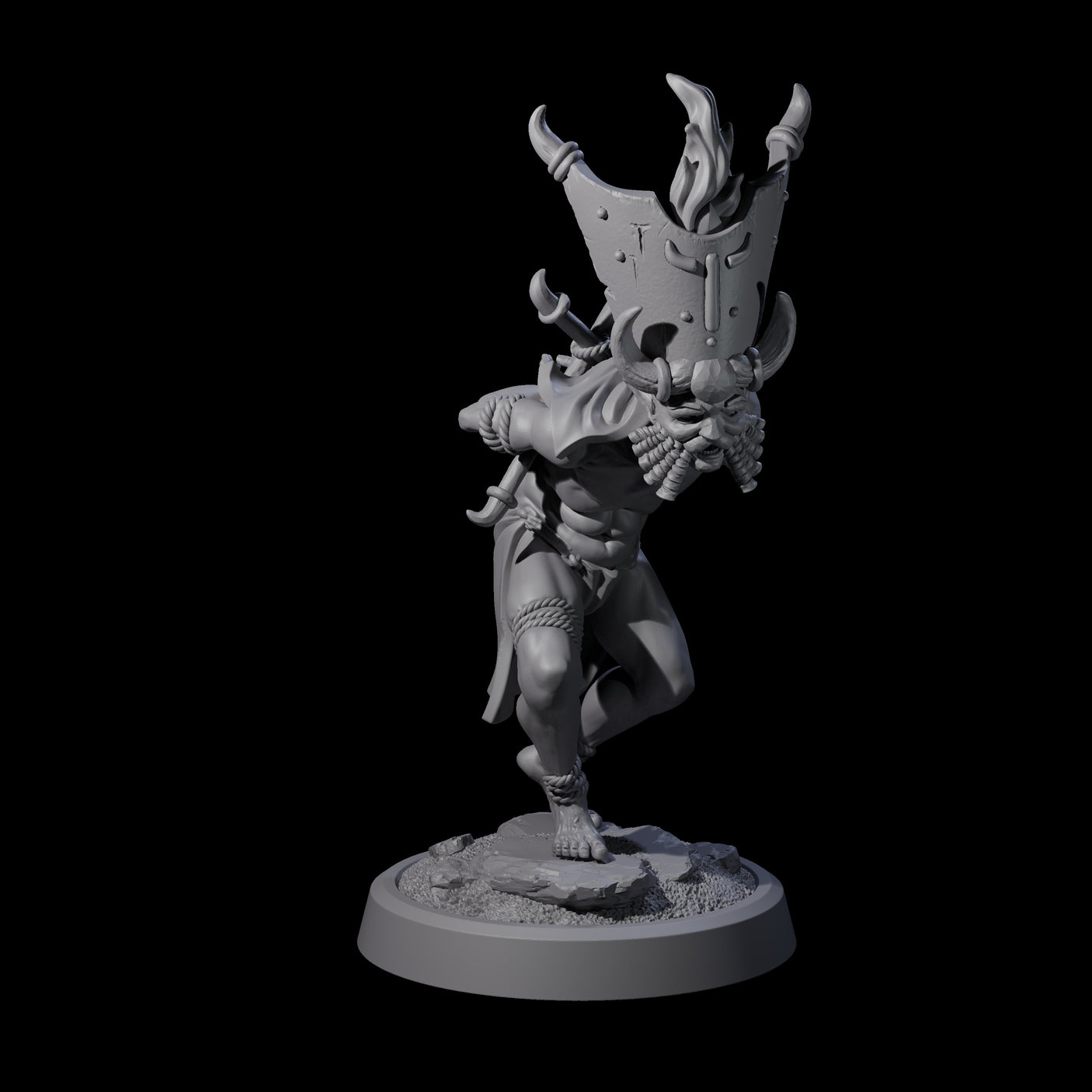 Four Blasphemous Human Cultists Miniature for Dungeons and Dragons, Pathfinder or other TTRPGs