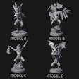 Four Blasphemous Human Cultists Miniature for Dungeons and Dragons, Pathfinder or other TTRPGs