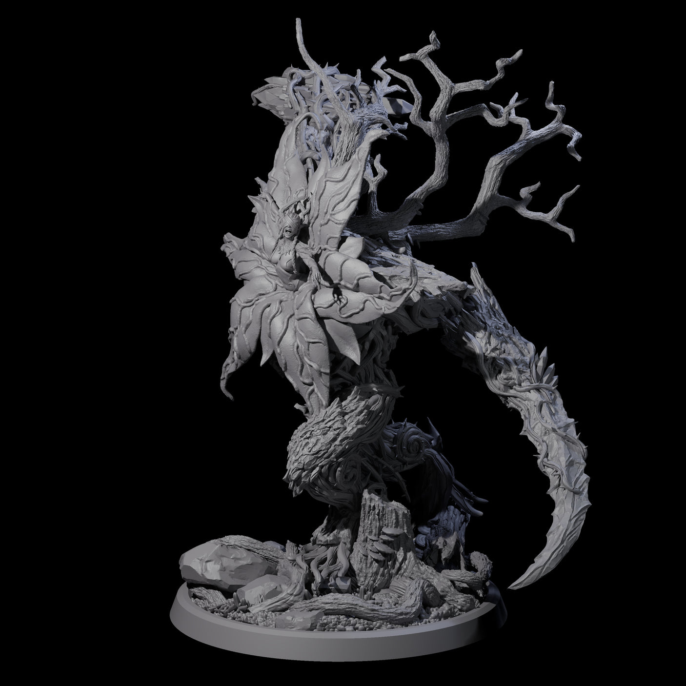 Four Blooming Bodythief Blossoms Miniature for Dungeons and Dragons, Pathfinder or other TTRPGs