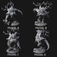 Four Blooming Bodythief Blossoms Miniature for Dungeons and Dragons, Pathfinder or other TTRPGs