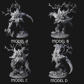 Four Blooming Bodythief Blossoms Miniature for Dungeons and Dragons, Pathfinder or other TTRPGs
