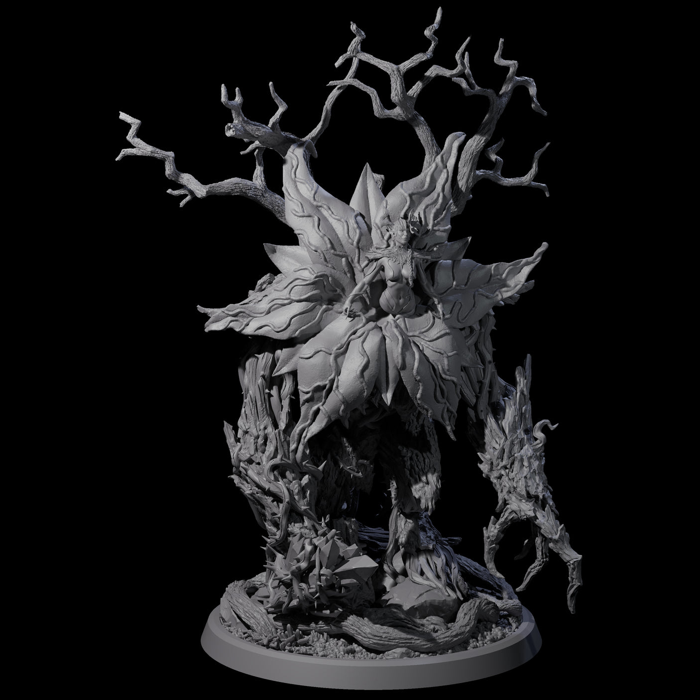 Four Blooming Bodythief Blossoms Miniature for Dungeons and Dragons, Pathfinder or other TTRPGs