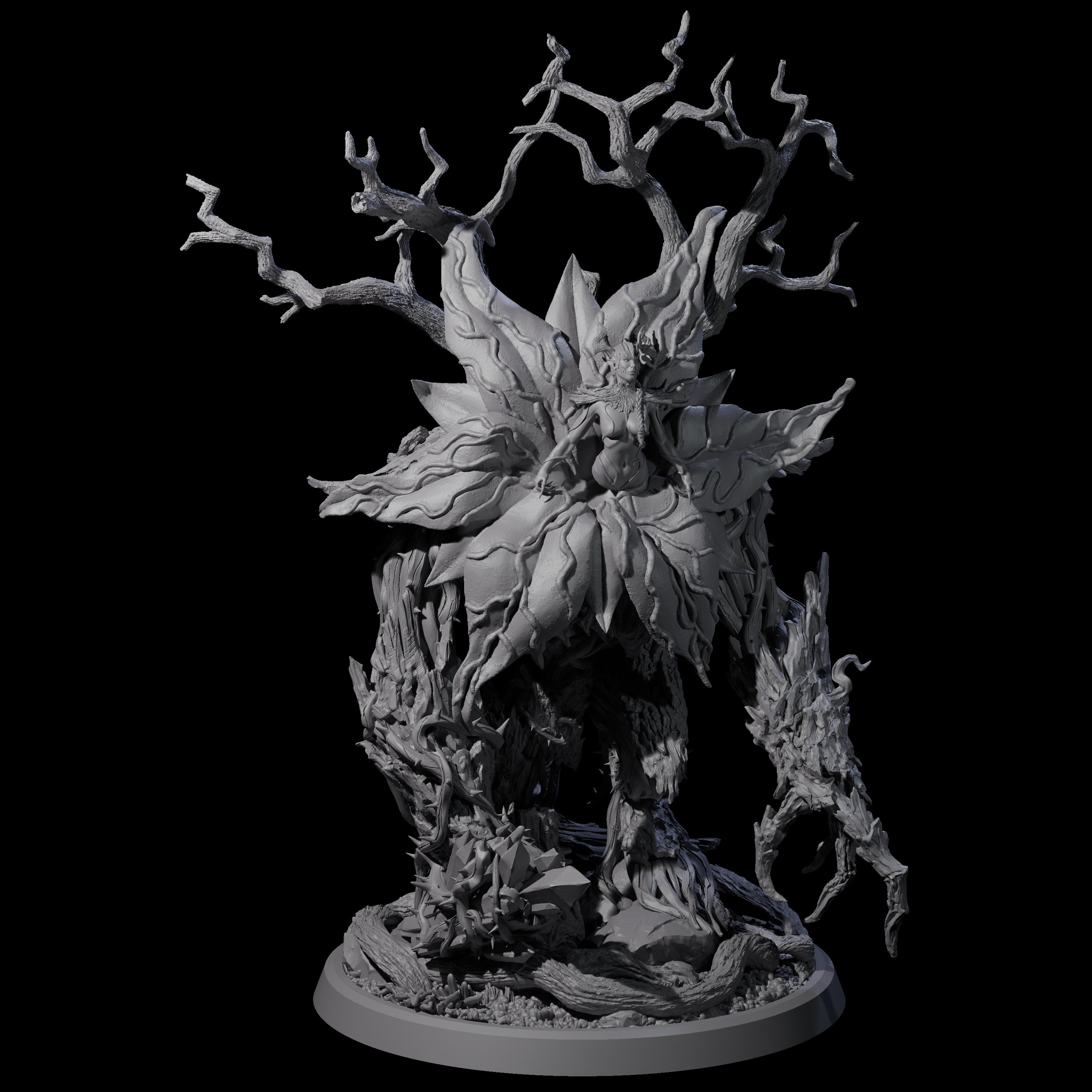 Four Blooming Bodythief Blossoms Miniature for Dungeons and Dragons, Pathfinder or other TTRPGs