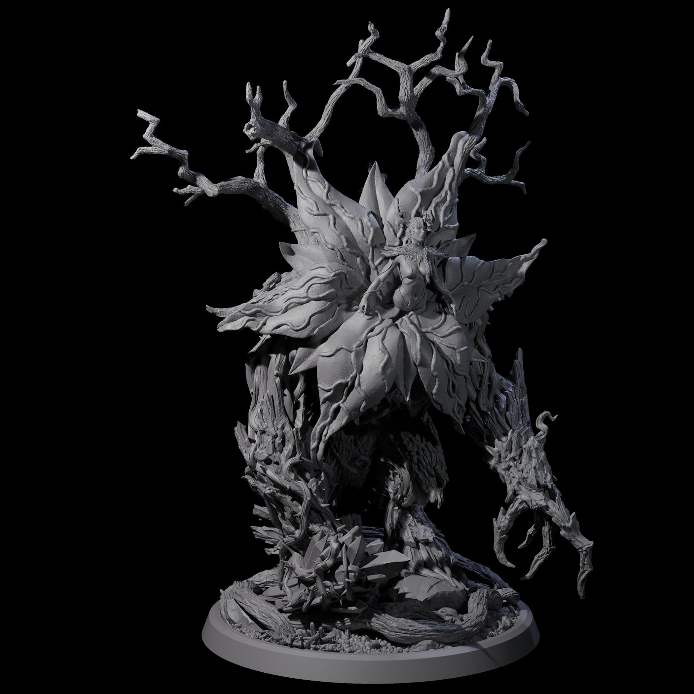 Four Blooming Bodythief Blossoms Miniature for Dungeons and Dragons, Pathfinder or other TTRPGs