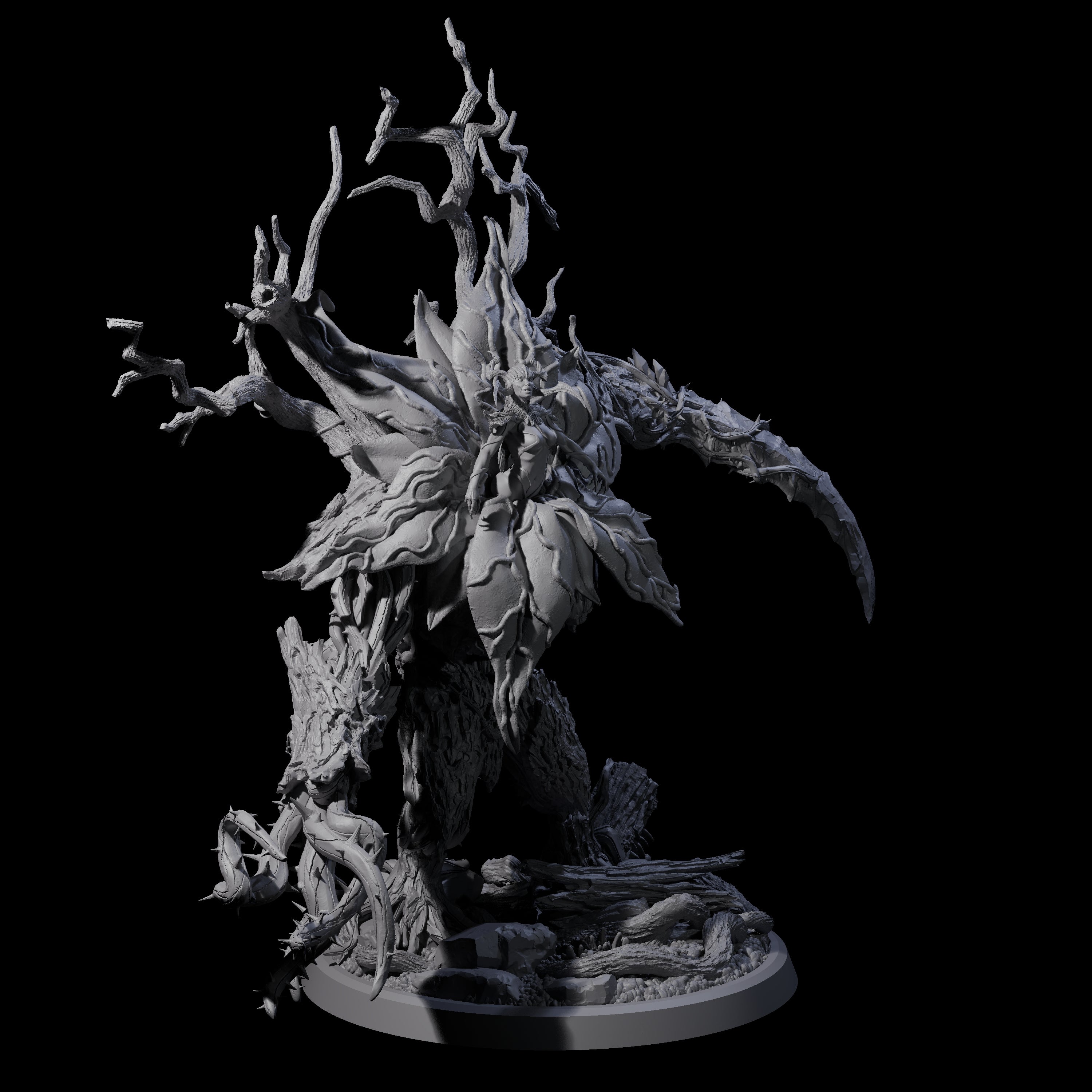 Four Blooming Bodythief Blossoms Miniature for Dungeons and Dragons, Pathfinder or other TTRPGs