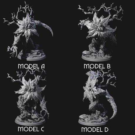 Four Blooming Bodythief Blossoms Miniature for Dungeons and Dragons, Pathfinder or other TTRPGs