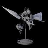 Four Boiling Lizardfolk Pteranodon Riders Miniature for Dungeons and Dragons, Pathfinder or other TTRPGs