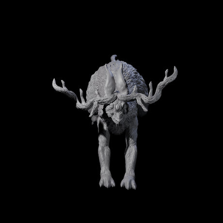 Four Bounding Jackalopes Miniature for Dungeons and Dragons, Pathfinder or other TTRPGs