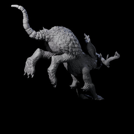 Four Bounding Jackalopes Miniature for Dungeons and Dragons, Pathfinder or other TTRPGs
